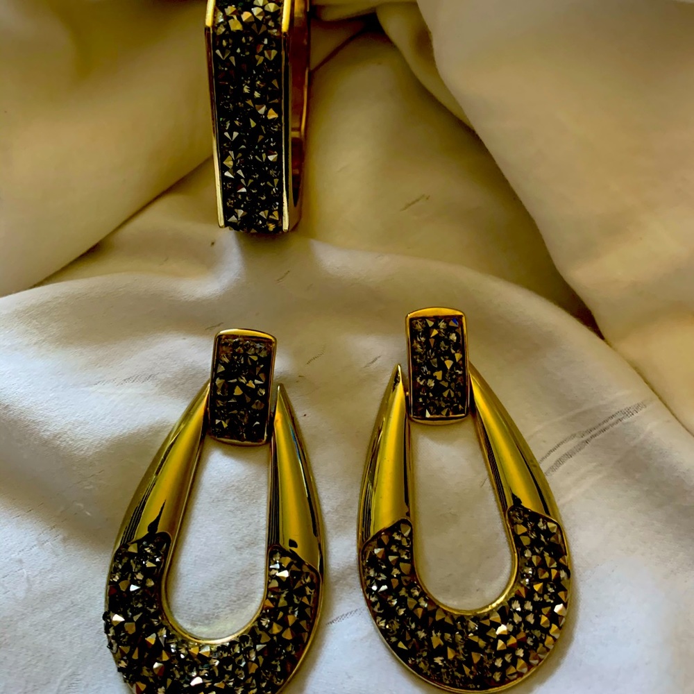 Earrings with matching bracelet